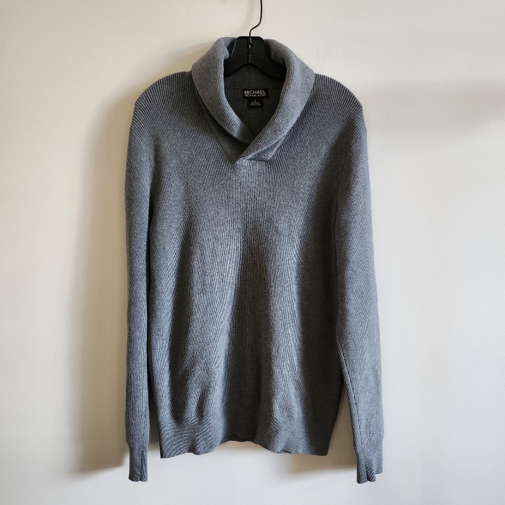 MICHAEL BY MICHAEL KORS I S Oversized Cotton Blend Sweater I grey